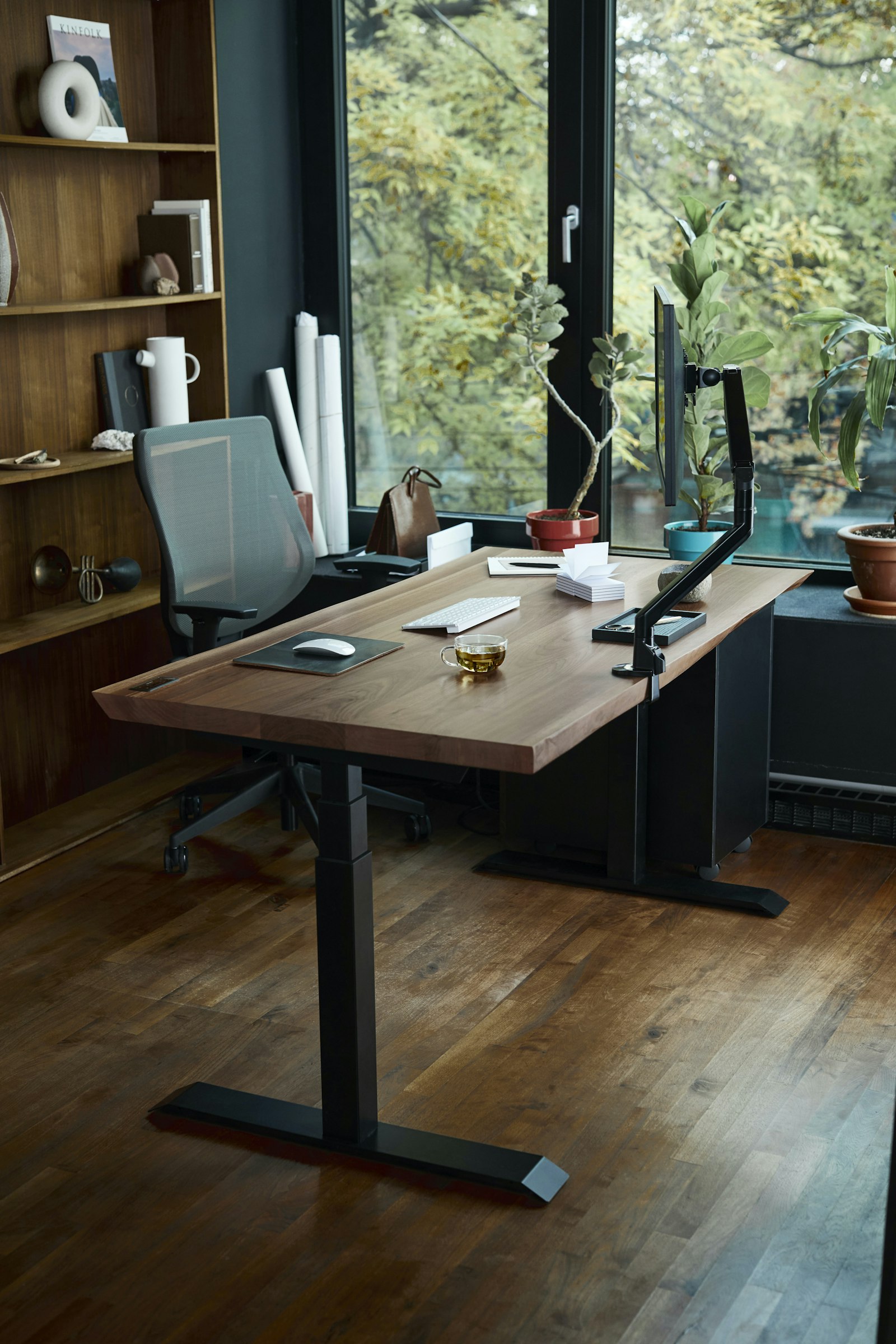 Bureau de direction en bois sur-mesure à Paris 8e