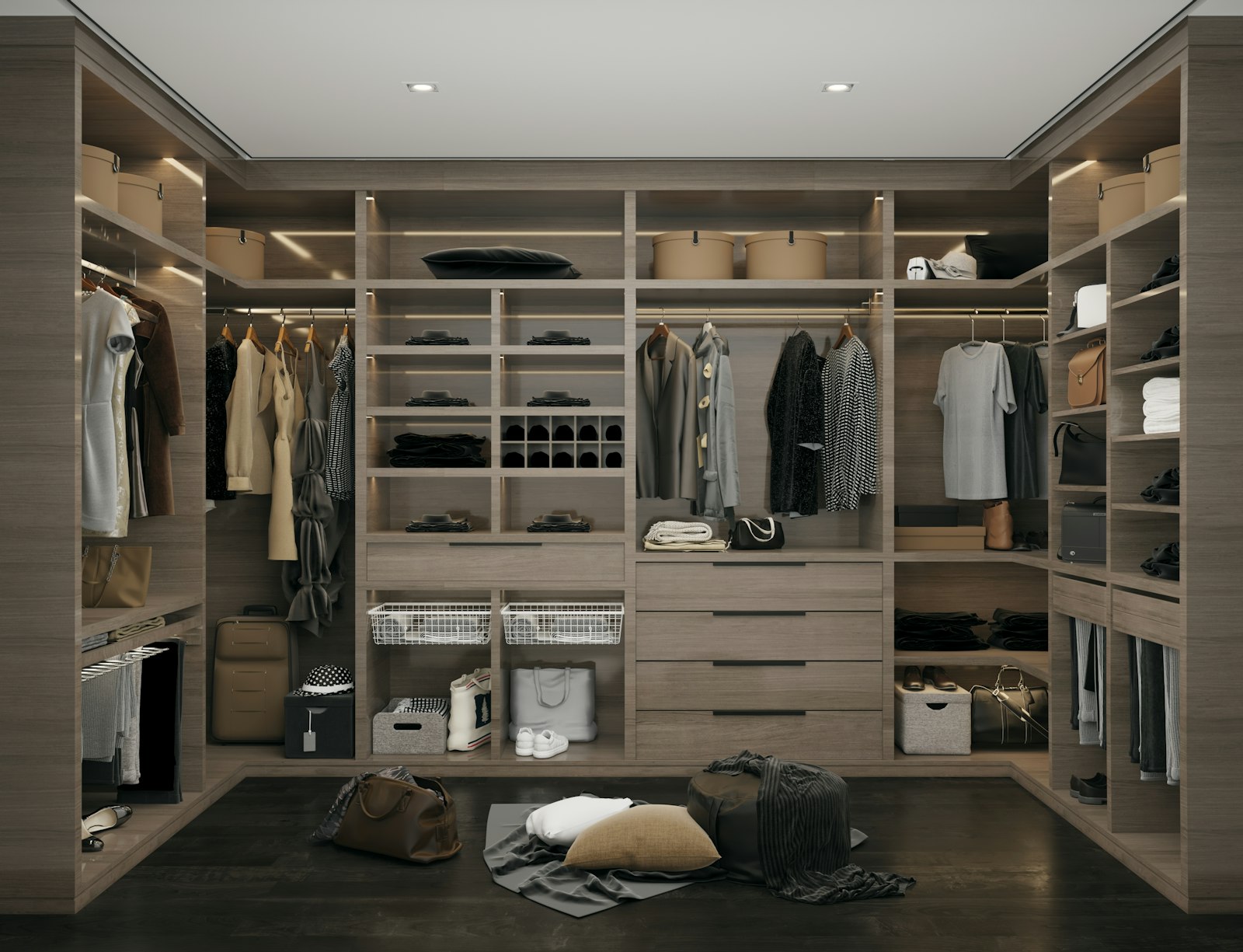Dressing walk-in sur-mesure par Levidrat à Paris 8e
