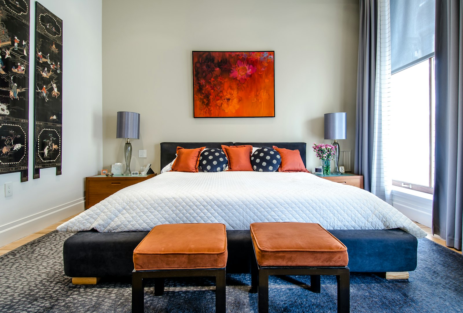 Chambre rénovée à Saint-Denis — menuiseries et finitions Levidrat